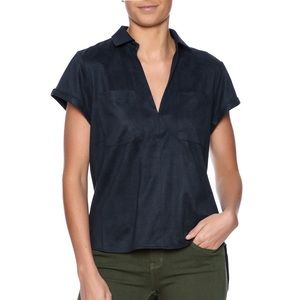 FAUX SUEDE BLOUSE 👚